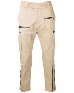 Christian pellizzari укороченные брюки с карманами нейтральные цвета Christian pellizzari