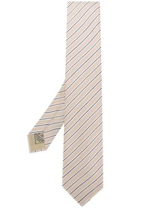 Brioni галстук в диагональную полоску нейтральные цвета Brioni