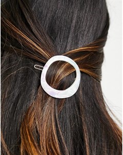 Светлая заколка для волос с отделкой из искусственного жемчуга & other stories