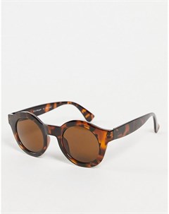 Солнцезащитные очки в круглой оправе с черепаховым принтом в стиле унисекс Aj morgan