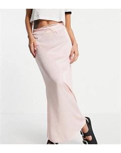 Розовая юбка миди в стиле комбинации с завязкой от комплекта Inspired Reclaimed vintage