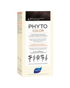 Фитоколор 4 77 Краска для волос Насыщенный глубокий каштан Phyto