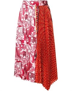 Dondup плиссированная юбка с контрастным принтом 44 розовый Dondup