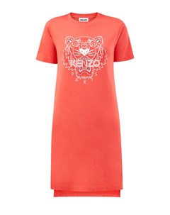 Платье футболка из джерси с культовым принтом Tiger Kenzo