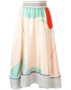 Rohka юбка с драпировкой и абстрактным принтом нейтральные цвета Rohka