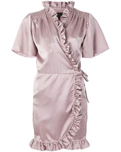 Iil7 платье с отделкой из рюшей 40 розовый Iil7