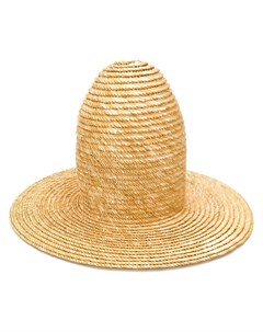 A w a k e mode высокая соломенная шляпа нейтральные цвета A.w.a.k.e. mode