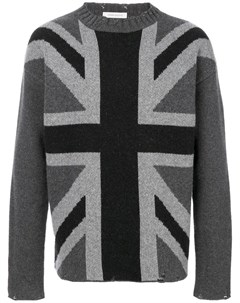 Pierre balmain свитер с британским флагом 52 серый Pierre balmain