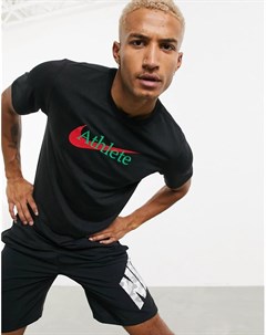 Черная футболка с логотипом athlete Nike training
