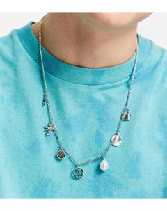 Серебристое ожерелье с подвесками Inspired Reclaimed vintage