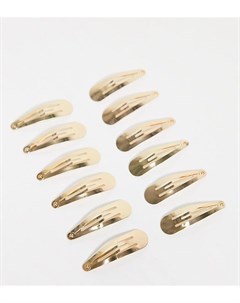 Эксклюзивный набор заколок для волос золотистого цвета Designb london