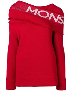 Monse свитер с запахом и логотипом Monse