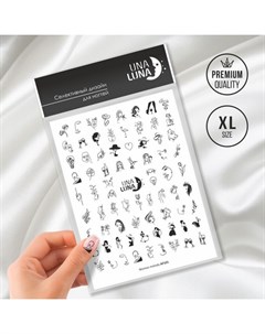 Слайдер дизайн для ногтей Woman Melody AF101 Una luna