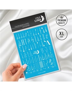 Слайдер дизайн для ногтей Fantastic Lines GT004 Una luna