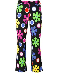 Moschino укороченные брюки с цветочным принтом Moschino