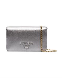 Prada клатч с логотипом Prada