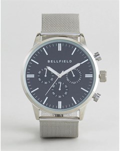 Часы с серебристым ремешком Bellfield