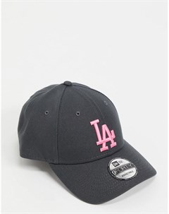 Темно синяя кепка с принтом LA Dodgers 9forty New era