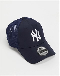 Темно синяя бейсболка с логотипом и сетчатой вставкой сзади 9FORTY New York Yankees New era