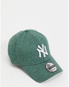 Зеленая меланжевая бейсболка из трикотажа 9FORTY NY Yankees New era