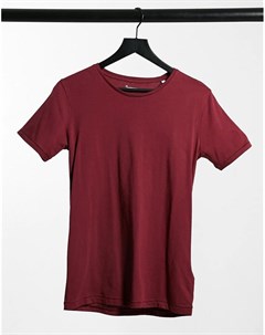 Красная футболка из органического хлопка Knowledge cotton apparel