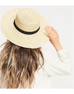 Соломенная шляпа с черной лентой Exclusive South beach