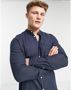 Темно синяя рубашка Tom tailor