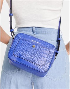 Синяя квадратная сумка French connection