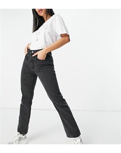 Узкие выбеленные джинсы черного цвета в винтажном стиле с отделочными швами Asyou