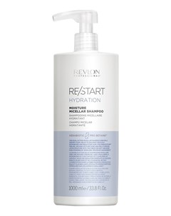 Шампунь Restart Hydration Moisture Micellar Shampoo Мицеллярный для Нормальных и Сухих Волос 1000 мл Revlon