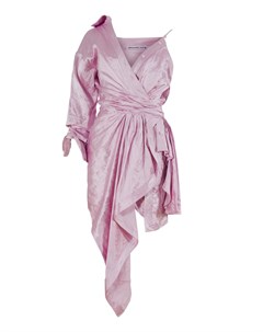 Розовое асимметричное платье Alexanderwang.t