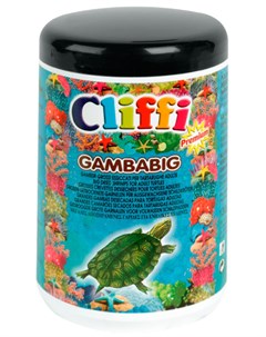 Gambabig корм для водных черепах с креветками 250 мл Cliffi