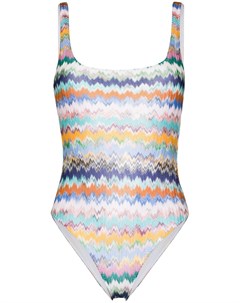 Слитный купальник с узором зигзаг Missoni mare