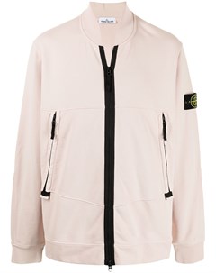 Бомбер с нашивкой логотипом Stone island