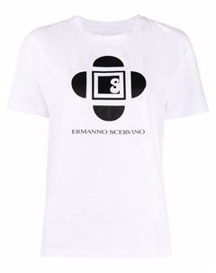 Футболка с логотипом Ermanno scervino