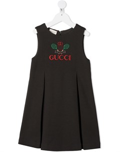 Платье с вышивкой Gucci Tennis Gucci kids
