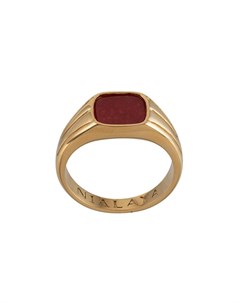 Позолоченное кольцо печатка Nialaya jewelry