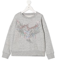 Толстовка со стразами Zadig & voltaire kids