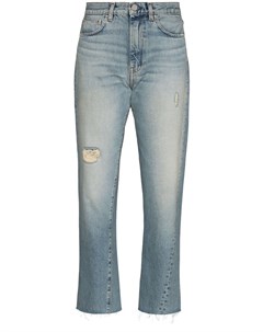 Укороченные джинсы с прорезями Toteme