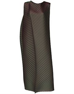 Плиссированное платье с круглым вырезом Issey miyake