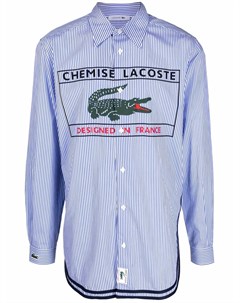 Рубашка в полоску с логотипом Lacoste