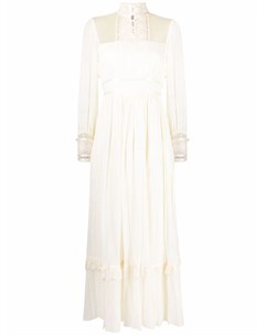 Длинное платье 1970 х годов с кружевом A.n.g.e.l.o. vintage cult