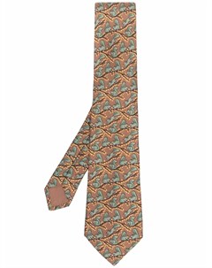 Галстук 2000 х годов с принтом Hermès