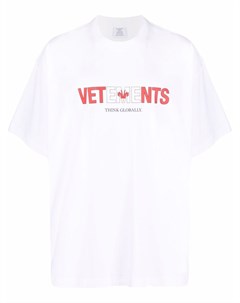 Футболка оверсайз с логотипом Vetements