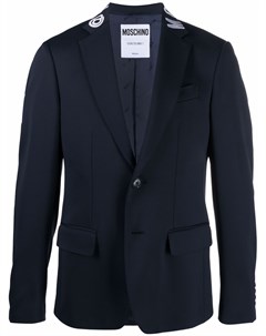 Пиджак с вышитым логотипом Moschino