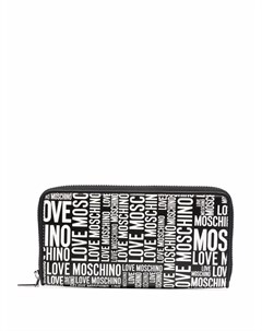 Кошелек на молнии с логотипом Love moschino