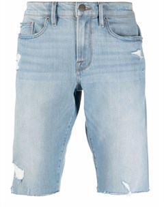Джинсовые шорты L Homme с необработанными краями Frame