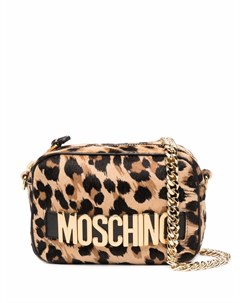 Каркасная сумка с леопардовым принтом Moschino