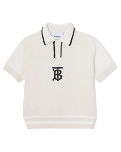 Рубашка поло с монограммой TB Burberry kids