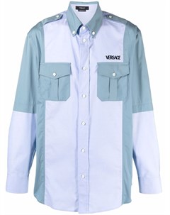 Поплиновая рубашка в технике пэчворк Versace
